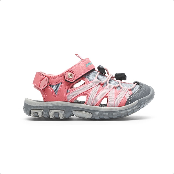 Kids Outdoor Sports Sandals - PINK GREY GREEN - 5